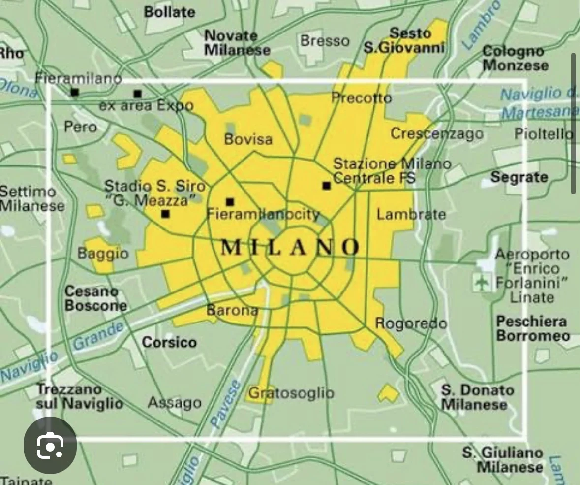 Mappa Milano